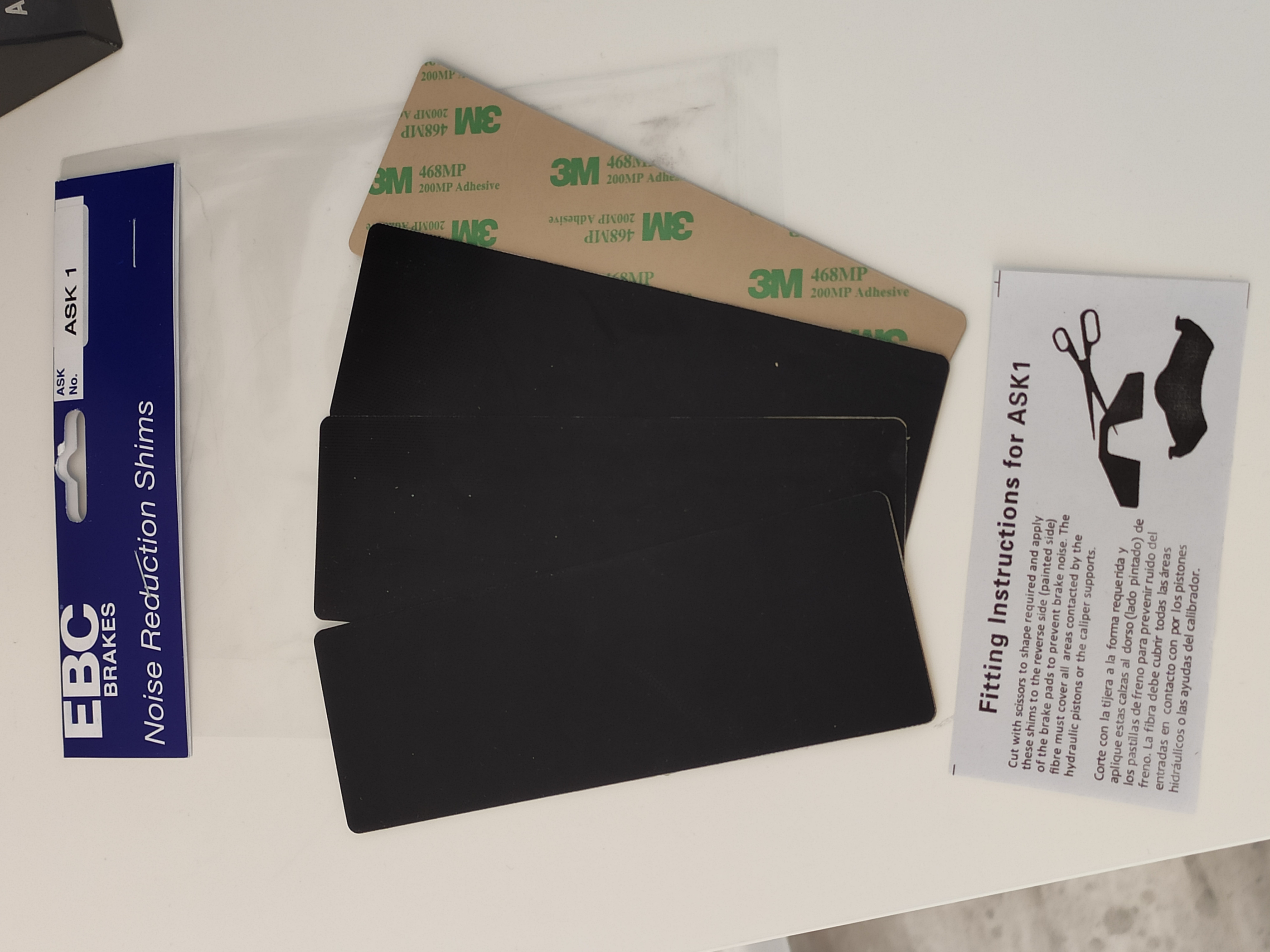 Uniwersalne podkładki antywibracyjne EBC Anti Squeal Shim Kit (ASK)