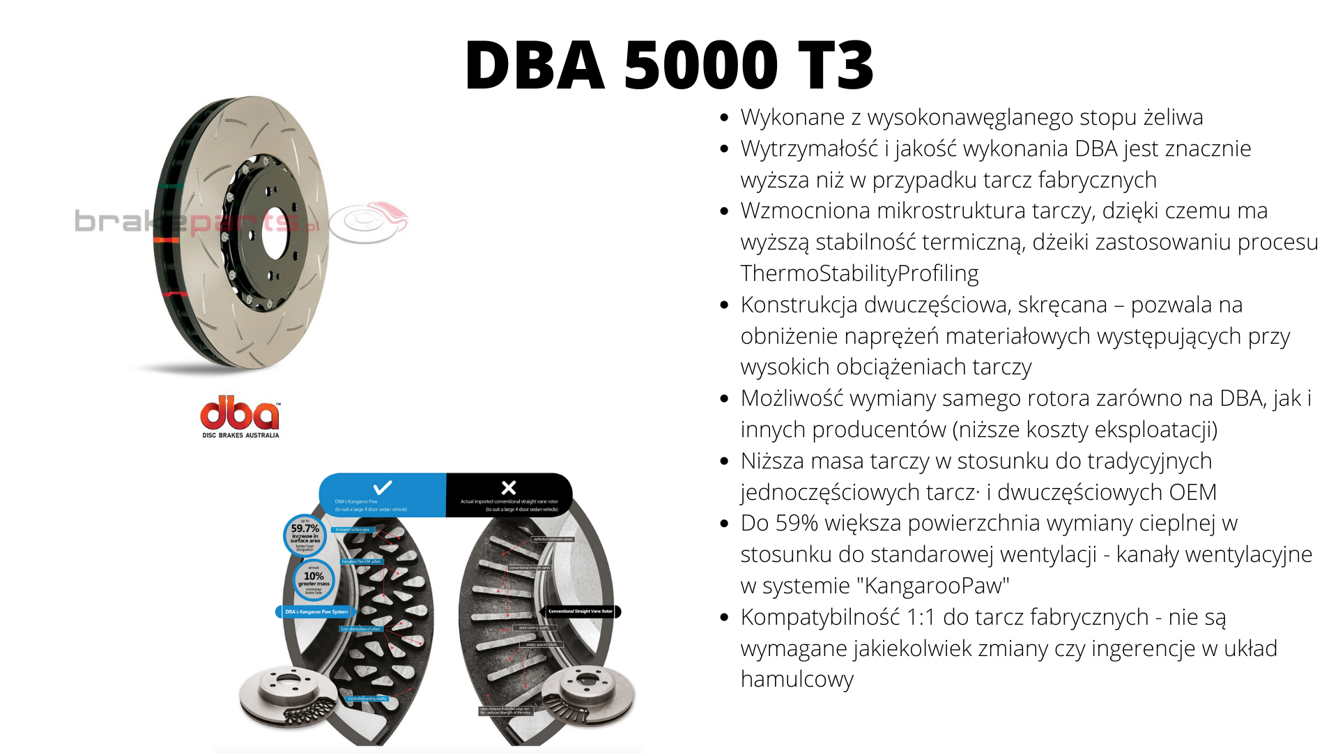 tarcze hamulcowe dwuczęściowe DBA 4000 T3 bmw M2 M3 M4