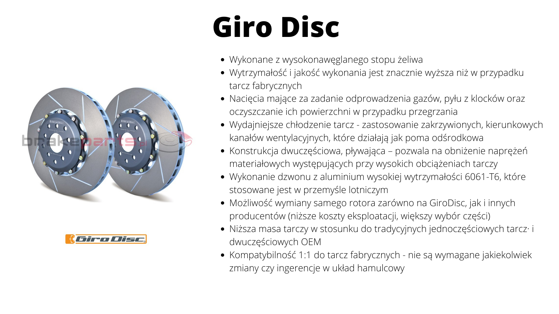 tarcze hamulcowe Giro Disc dwuczęściowe pływające BMW M2 M3 M4